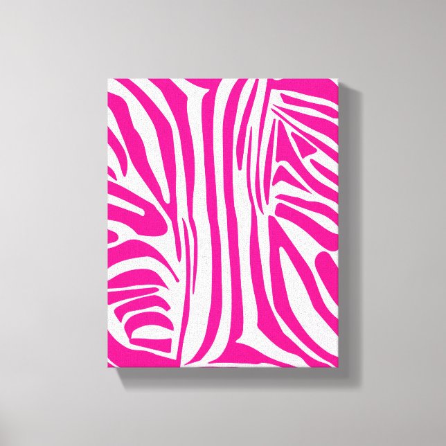 Em Tela Impressão zebra rosa (Frente)