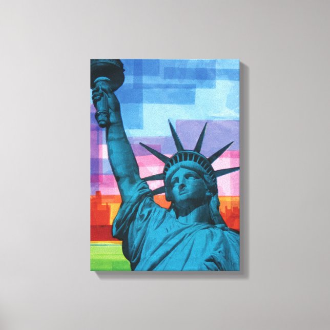 Em Tela Lady Liberty Fine Art Impressão (Frente)