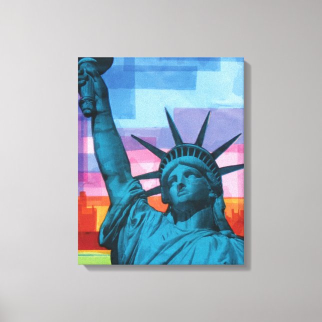 Em Tela Lady Liberty Fine Art Impressão (Frente)