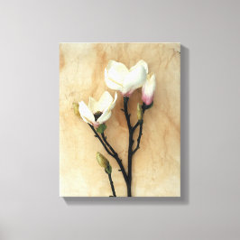 Em Tela Magnolia floral impressão impressão