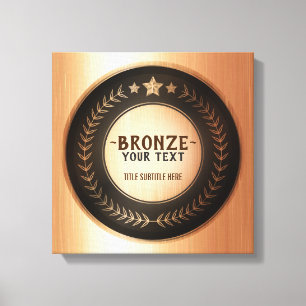 Em Tela MEDALHA Bronze Campeão IMPRESSÃO PERSONALIZADA DIY