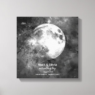 Em Tela Monograma de Casamento de Impressão de Fase da Lu