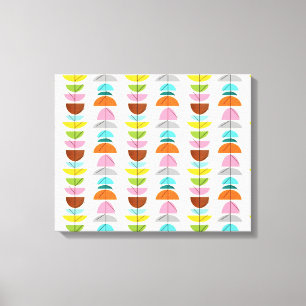 Em Tela Ninhos coloridos retros impressão esticado das