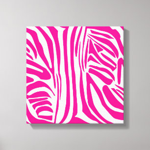 Em Tela Padrão de Impressão de Zebra Rosa