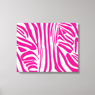 Em Tela Padrão de Impressão de Zebra Rosa
