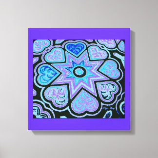 Em Tela Painel de Impressão 'Hearts Full of Love' (Cores V