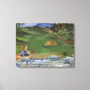 Em Tela Pintura a óleo original no dia da impressão no par