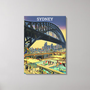 Em Tela Ponte Sydney Harbor Viagem impressão