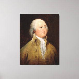 Em Tela Retrato de JOHN ADAMS pelo impressão de John