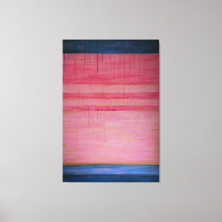 Em Tela Rosa quente e Marinho Abstrato 1 - Impressão da te