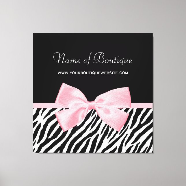 Em Tela Símbolo de Impressão Chic Zebra - Faixa Rosa Verda (Frente)
