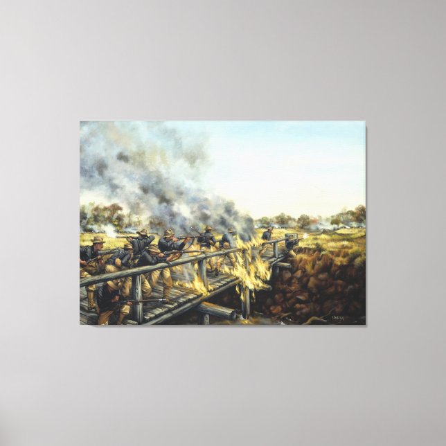 Em Tela Soldados no Sol por Donna Neary Impressão (Frente)