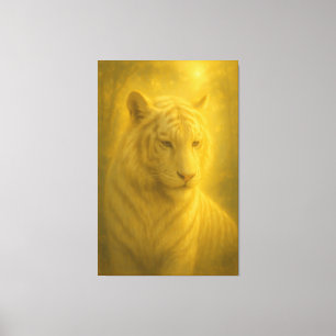 Em Tela Tigre Branco Majestoso – Impressão de Arte Refinad