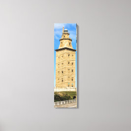 Em Tela Torre de Hércules Lighthouse Impressão Vertical