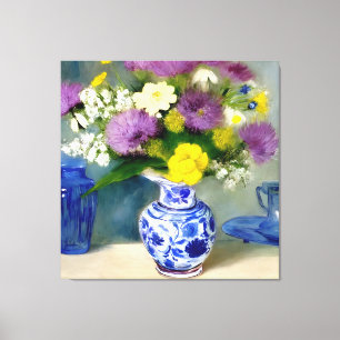 Em Tela Tranquilo Vase das Flores Impressão