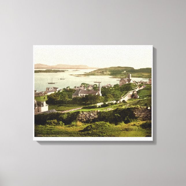 Em Tela Vintage Killybegs County Donegal Ireland impressão (Frente)