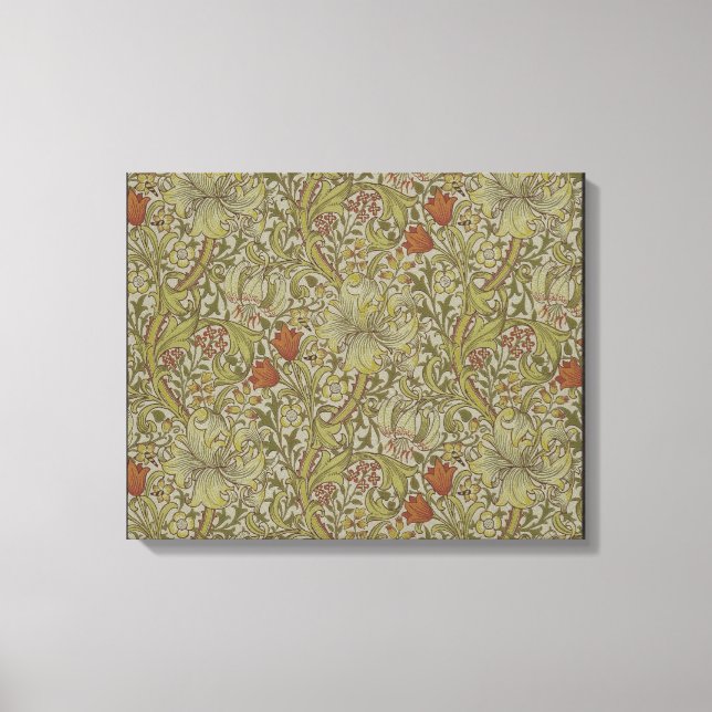 Em Tela William Morris Floral lily willow art impressão (Frente)