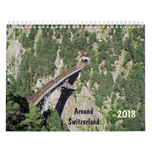 em torno do calendário da suiça 2018 (Capa)