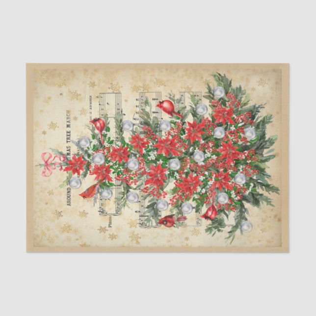 Em torno do papel de árvore de Natal (Frente )