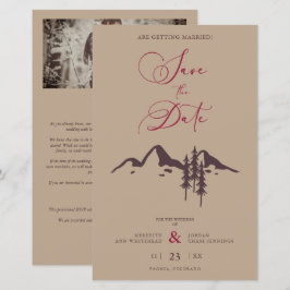 Em um Boho de Paisagem Rustic Mountain