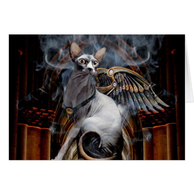 Em um sopro de fumo, aparece - cartão (Frente Horizontal)