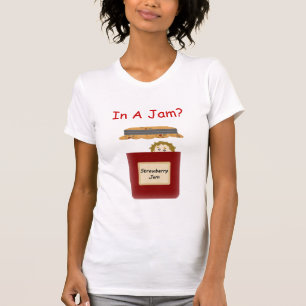 Em uma camisa do doce