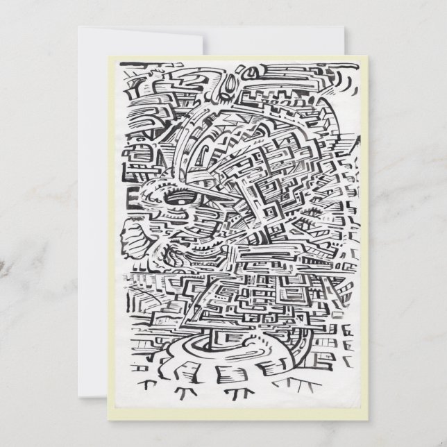 Em uma placa plana de desenho de tinta entre locai (Frente)