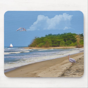 Em uma praia em algum lugar Mousepad