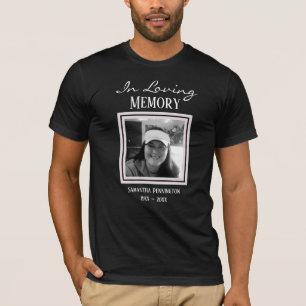 Em uma simples camiseta fotográfica de memória a