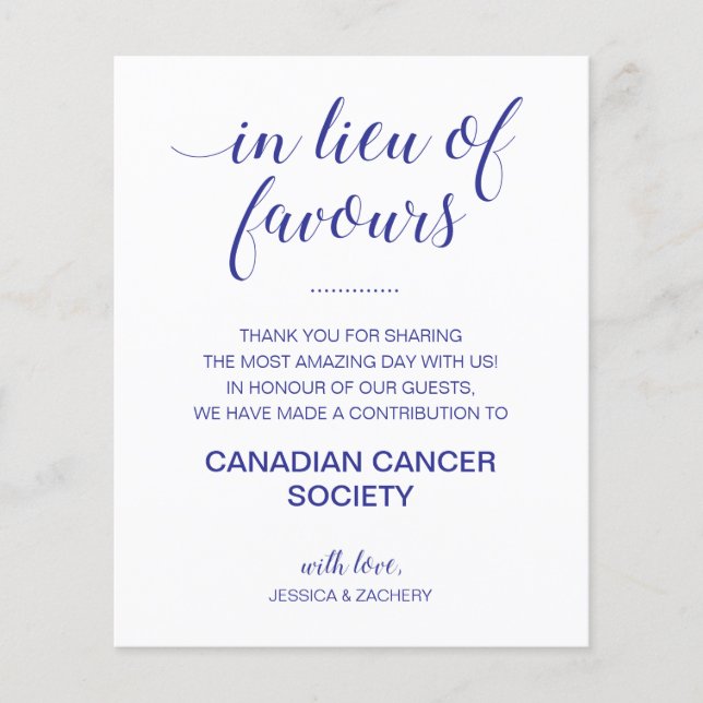 Em Vez De Favorecer O Casamento Azul De Donação De (Frente)