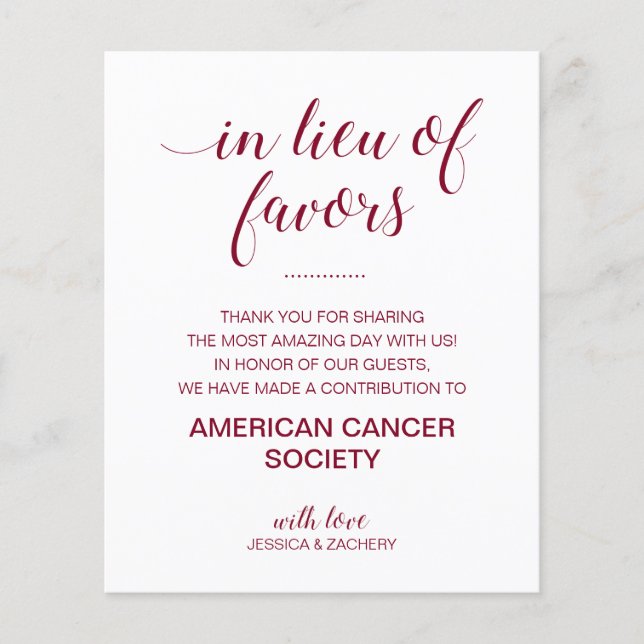 Em Vez De Favorecer O Casamento Da Caridade Donate (Frente)