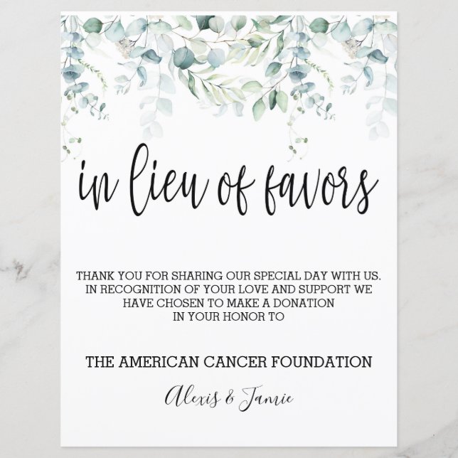 Em Vez do Sinal de Favoritos - Casamento Eucalyptu (Frente)