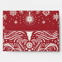 Email Festivo: Envelope Árvore de Natal Folk Art C