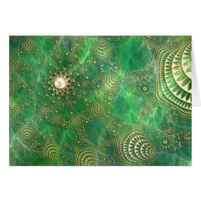 Embaixo do Cartão do Mar Emerald (Frente Horizontal)