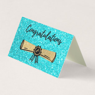 Embalagem de 25 Cartões de Graduação Glitter de Pa