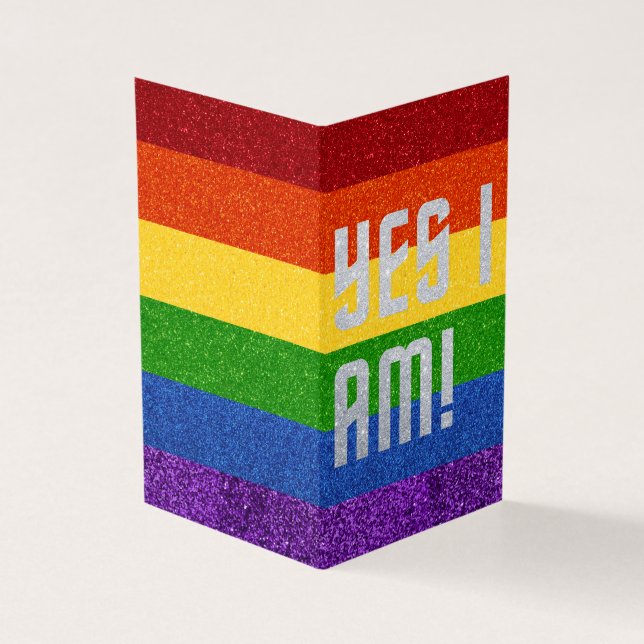 Embalagem de 25 LGBT - Sim, eu sou! Cartão de Saíd (Exterior)