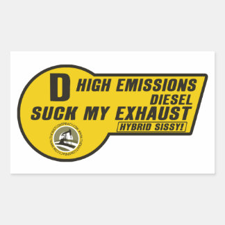 Embalagem de 4 adesivos diesel SUV (amarelo)