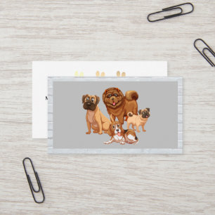 Embalagem de cães   Formador   Cartão de visita 