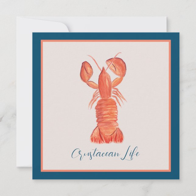 Embalagem de Crawfish Crustacean (Frente)
