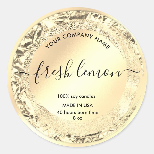 Embalagem do produto Elegante para etiqueta de vel (Frente)