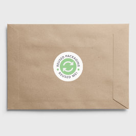 Embalagem reutilizada - Adesivo reutilizado