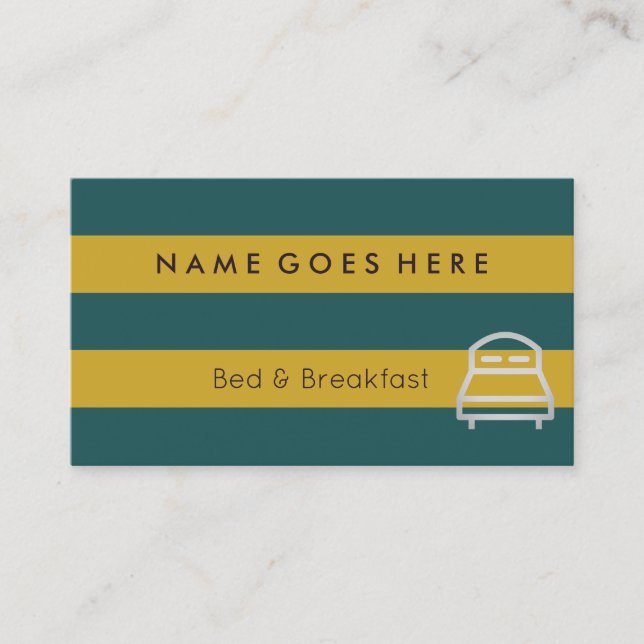 "Embandeira" cartões de visitas de B&B (Frente)