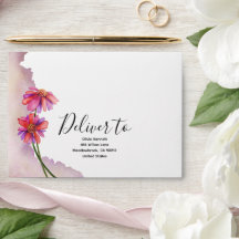 Embarcação Floral de Aquarela