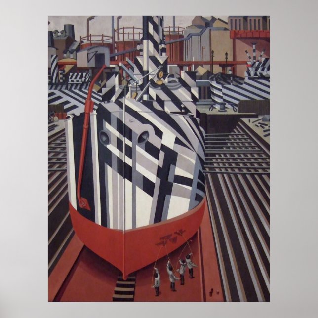 Embarcações De Dazzle Em Drydock poster 24"x31" (Frente)