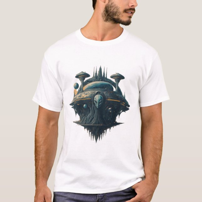 Embarque o Universo: T-Shirts de Conexão Cósmica (Frente)