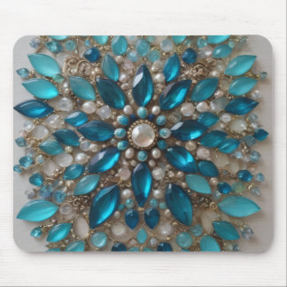 Embellished glass and stone Mousepad 4