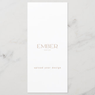 Ember Papier 4x9 Menu Carregue o seu Design