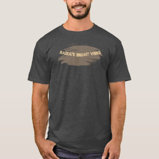 "EMBERWAVE" camiseta com design de vibrações brilh