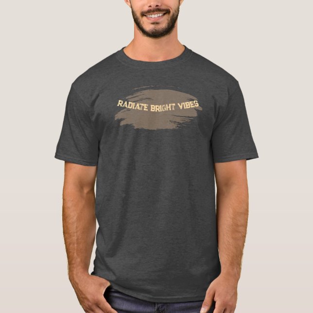 "EMBERWAVE" camiseta com design de vibrações brilh (Frente)