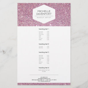 EMBLEMA BRANCO ELEGANTE NO PINK GLITTER Flyer